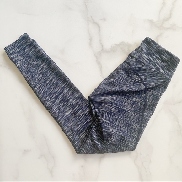 Outdoor Voices 7/8 Terra Knit Leggings in Heather Blue - Picture 2 of 5